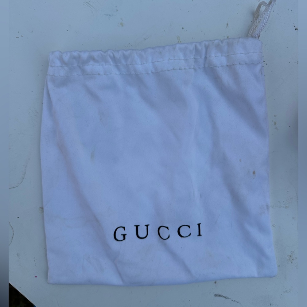 Gucci White Logo Dust Bag
